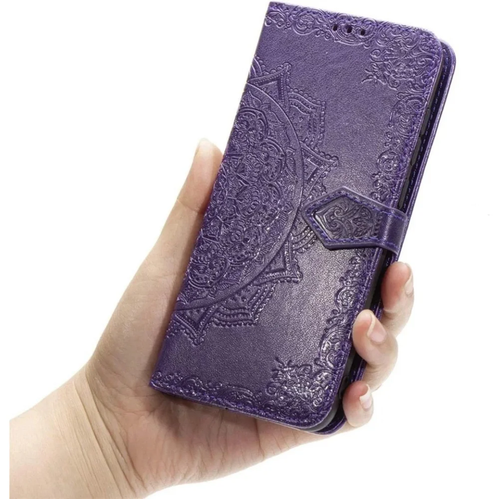 3-in-1 Phone Case In Purple For iPhone 15 Plus